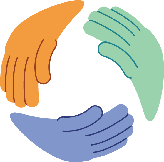 Alliance - Three hands forming a circle shape