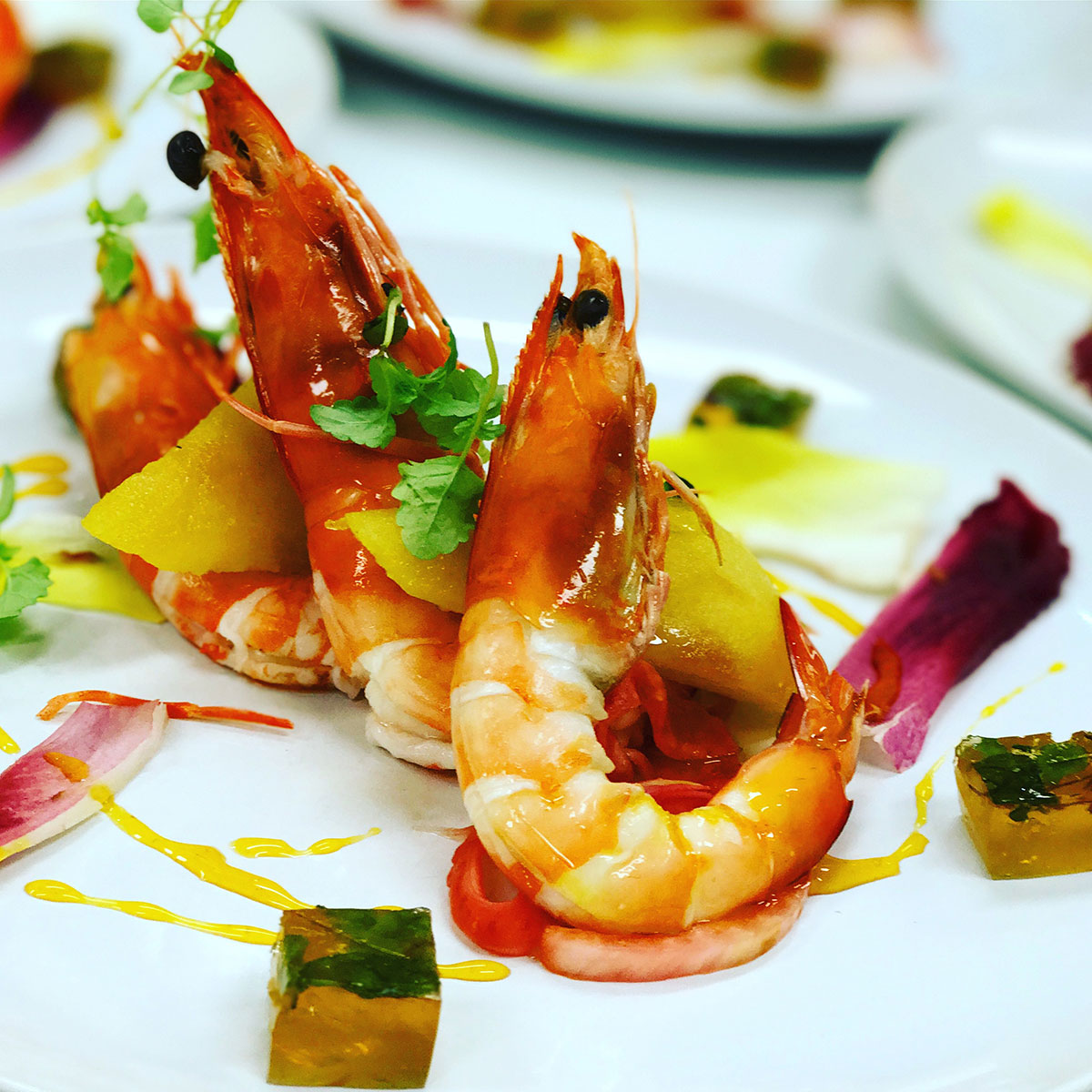 La Mint Catering and Café - Prawns on a plate