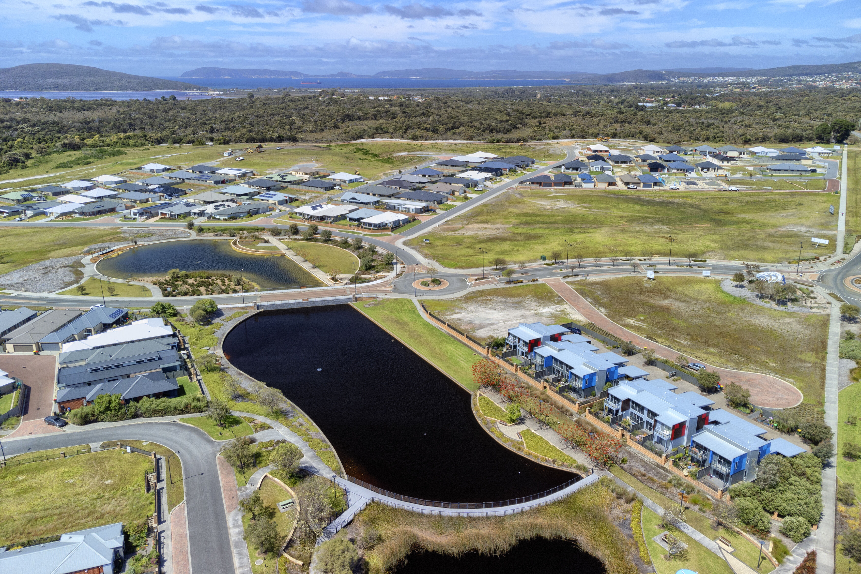 Aerial of Oyster Harbour residential estate