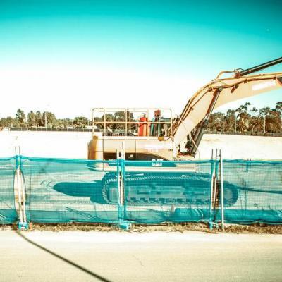 Land has been reclaimed for the Riverside site