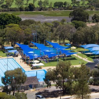 The Aquatic Centre Is Just Across The Road