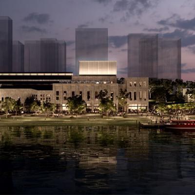 Artists Impression Kerry Hill Architects Exterior From River