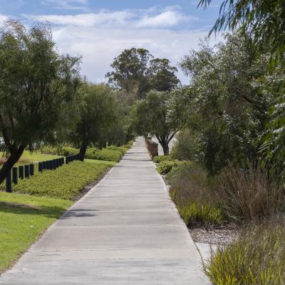 Walkways connecting residents