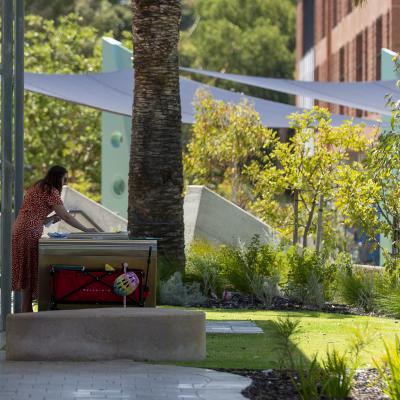 There are many BBQ's for use by the community