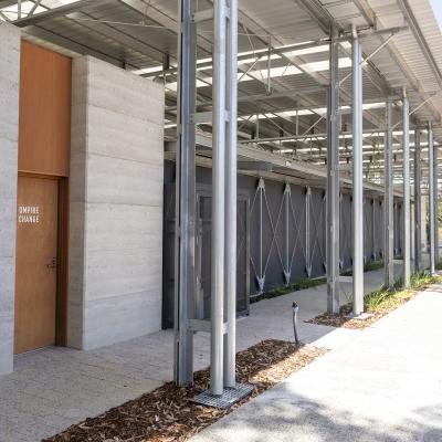 Changerooms are provided for community sport