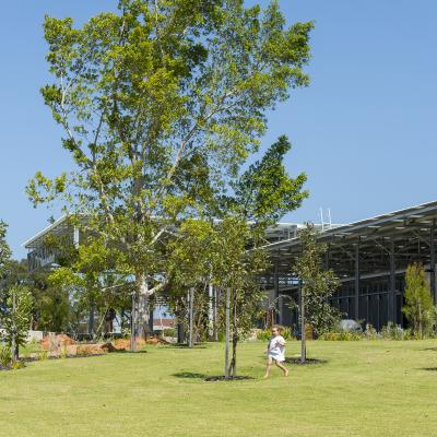 Large grass areas are perfect for chase or a kick about
