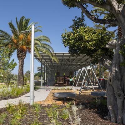 Mature trees provide plenty of shade