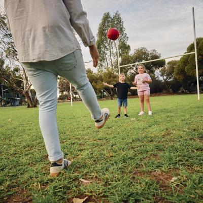 Family fun at GreenView parkland