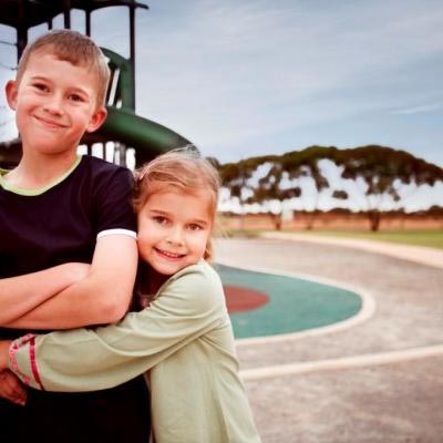 The estate features a children's playground and park