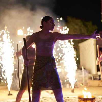 Karla Yaarnginy brings the spirit of First Nations culture to Yagan Square through dance and music