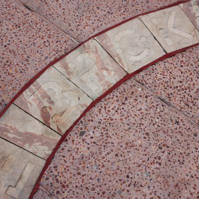 Text artwork by Paul Carter at Yagan Square 